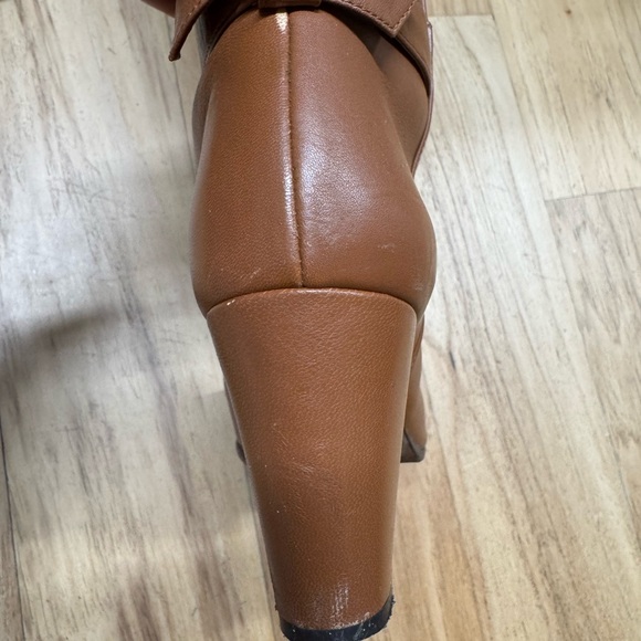 Alexandre Birman Rachel bow brown knee high boots size 39.5 used - Picture 5 of 7